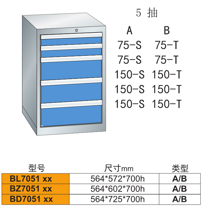 工具柜B-7051